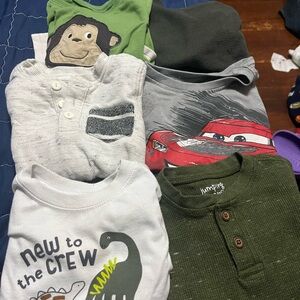 Assorted Kids Graphic T-Shirts and Henley Tops